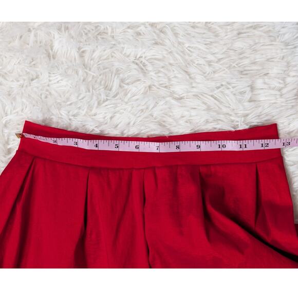 Shabby Apple Color Block Pleated Maxi Skirt Red and Purple Size 0/2 - Picture 7 of 10